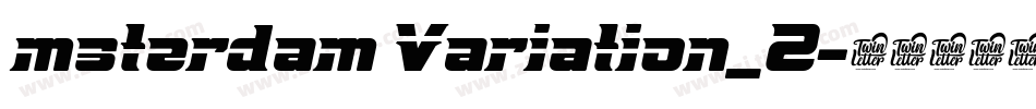 msterdam Variation_2字体转换